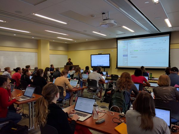 Teaching a [Software Carpentry workshop](http://remi-daigle.github.io/2016-04-15-UCSB/) at UCSB (2016-04).